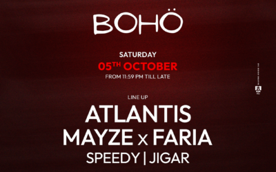 BOHO presents DJ JIGAR!